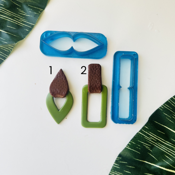 Faux Leather Folded Studs