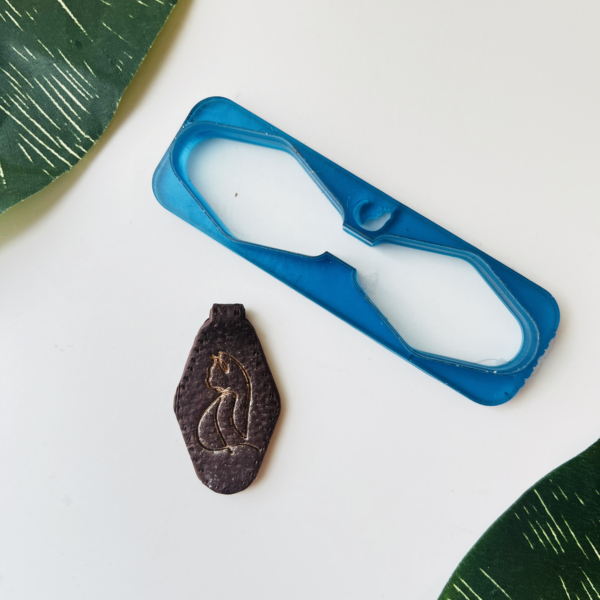 Faux Leather Keychain Tag 2