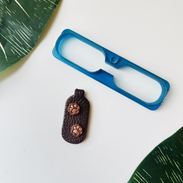 Faux Leather Keychain Tag 1