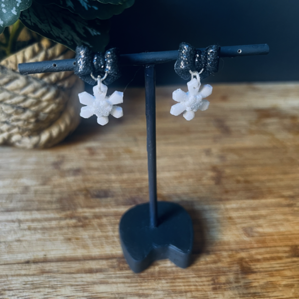 Black Bow with Snowflake - Image 2