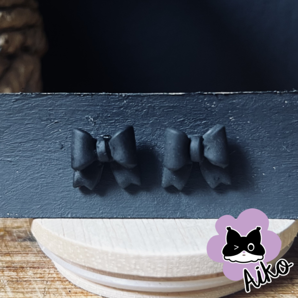 Bow Stud - Black - Image 2