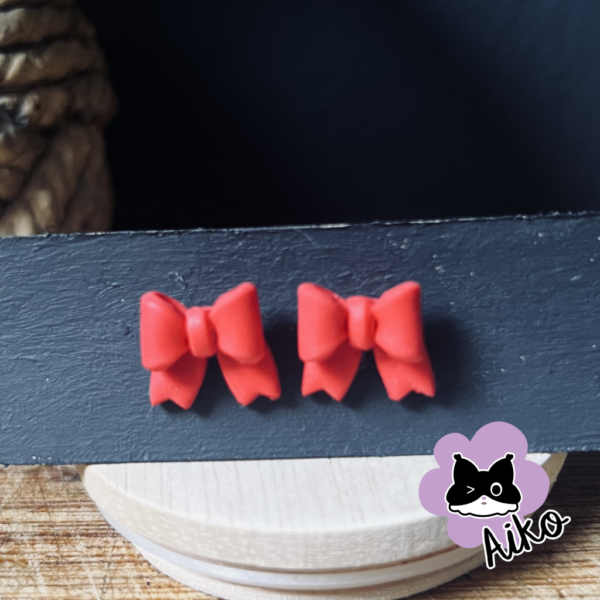 Bow Stud - Christmas Red - Image 2