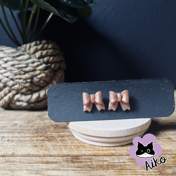 Bow Stud - Rose Gold