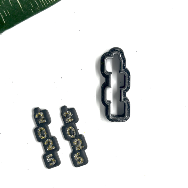 New Years Stacked Block Dangle